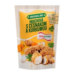 Obaľovacia zmes - hrachová s cesnakom a kurkumou 280g Mäspoma