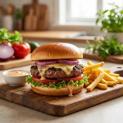 Mrazený Hovädzí Burger 24x150g Steinex