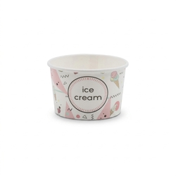 Miska na zmrzlinu ice cream 245ml WO004945, 25ks 