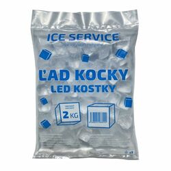 Ľad mrazený kocky 2kg Ice Service
