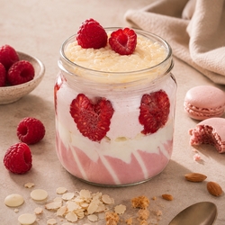 Jogurt Malinová Makronka 350g MůjJogurt