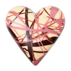 DP Chocolate Srdiečko z bielej čokolády s lieskovými orechmi 100g