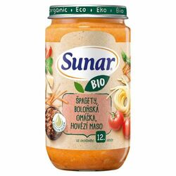 Sunar Bio Špagety, omáčka, hovädzie mäso 235g