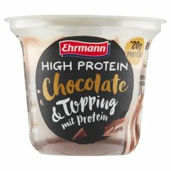 Puding Choco &amp; Topping high protein EHRMANN 200g