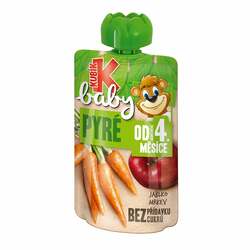 Kubík Baby ovocná kapsička jablko ,mrkva 100g