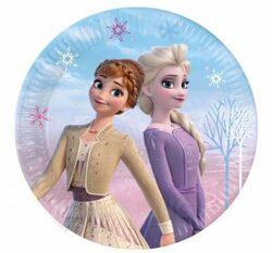 Papierové taniere Frozen 23cm, 8ks