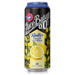 Pivo Zlatý Bažant radler tmavý Citrón 500ml *ZO