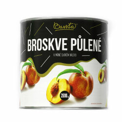 Kompót Broskyne polené 2600g Bassta