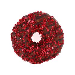Donut premium s malinovou náplňou 74g