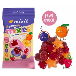Ovocné Mixies malina, čučoriedka, pomaranč 35g Mixit