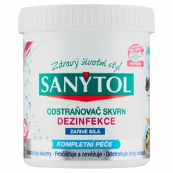 Sanytol Odstraňovač škvŕn Žiarivá biela 450g