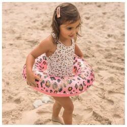 Nafukovacie koleso Leopard ružový 50cm Swim Essentials