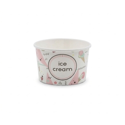 Miska na zmrzlinu ice cream 130ml WO003174, 25ks 