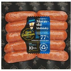 Klobásky Láďa Grileman Moravské na gril 400g, KU