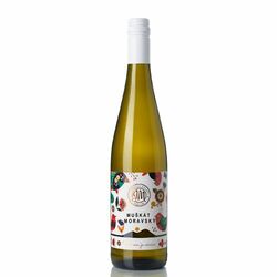 Víno b. Muškát moravský suché, JM Doľany 0,75l SK