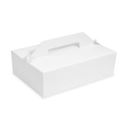Nosič na zákusky biely 27x18x10cm WI71710,50ks