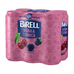 Pivo Birell 0,0 Višňa &amp; Černica 6x500ml*ZO