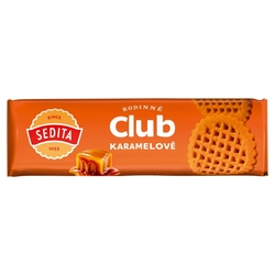 Rodinné Club karamelové sušienky 134g+20% Sedita