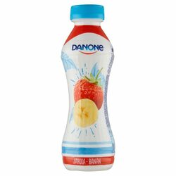 Nápoj jogurtový zakysaný jahoda banán 290g Danone
