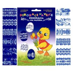 Dekoračná fólia na vajíčka ľudový motív 12ks