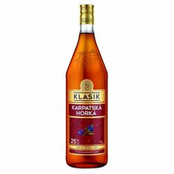 Klasik Karpatská Horká likér 25% 1 l