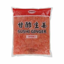 Zázvor na Sushi ružový nakladaný 1,5kg Yanco