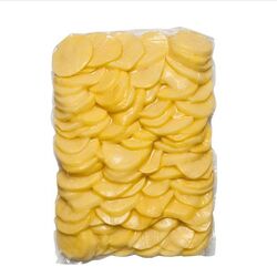 Balený Zemiak čistený plátky VARENÝ 5kg