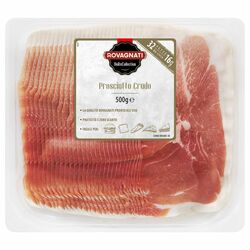 Šunka Prosciutto Crudo nárez 500g  Rovagnati