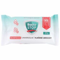 BactoSTOP Dezinfekčné vlhčené obrúsky 15ks