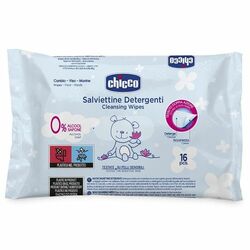 Chicco vlhčené čistiace obrúsky modré 16ks