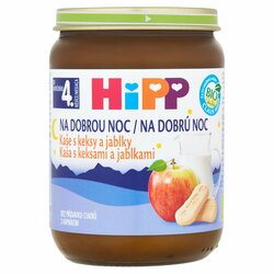 HiPP BIO Kaša na dobrú noc Keksy a jablko, 190g