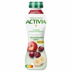 Activia nápoj bez pridaného cukru jablko/ čerešňa 270g VÝPREDAJ