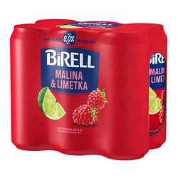 Pivo Birell 0,0 Malina &amp; Limetka 6x500ml*ZO
