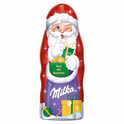 Milka Santa mliečna čokoláda s kúskami orieškov 45g