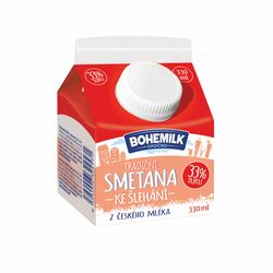 Smotana na šľahanie 33% 330ml Bohemilk