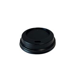 Viečko na papierový pohár čierne 62mm,120ml 100ks