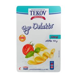 Syr Delakto údený plátky 100g Tekov