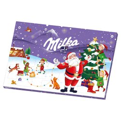 Milka adventný kalendár mliečna čokoláda 200g