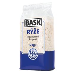 Ryža guľatozrnná lúpaná 5kg Bask