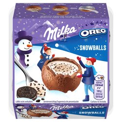 Milka SnowBalls Oreo čokoládové snehové gule 4x28g