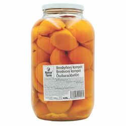 Kompót Broskyne polené 4200g Natur Farm