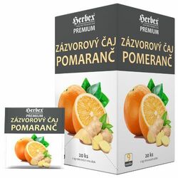 Herbex čaj Zázvorový čaj pomaranč 20x2g (40g)