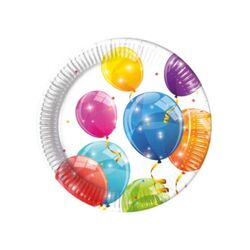 Papierové taniere Balóny 23cm 8ks