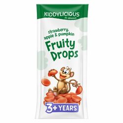 Kiddylicious ovocné želé jahoda,jablko,tekvica 64g
