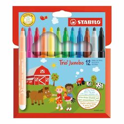Stabilo Fixky Trio Jumbo 12ks