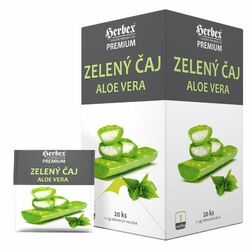 Herbex čaj Zelený čaj Aloe Vera 20x1,5g (30g)