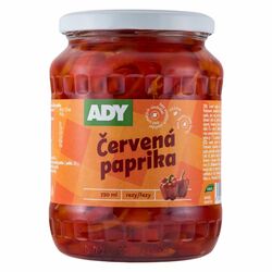 Paprika červená rezy 720ml (630g) Ady