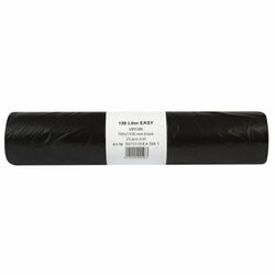 Vrecia na odpad čierne 120l 70x110cm 25ks Easy