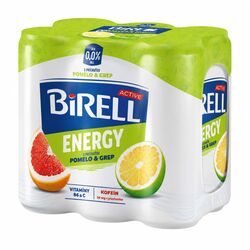Pivo Birell 0,0 Energy  Pomelo a Grep s kofeínom 4x500ml*ZO