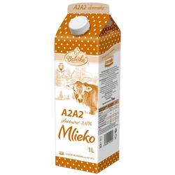 Mlieko A2A2 čerstvé plnotučné 3,6% 1l Babička